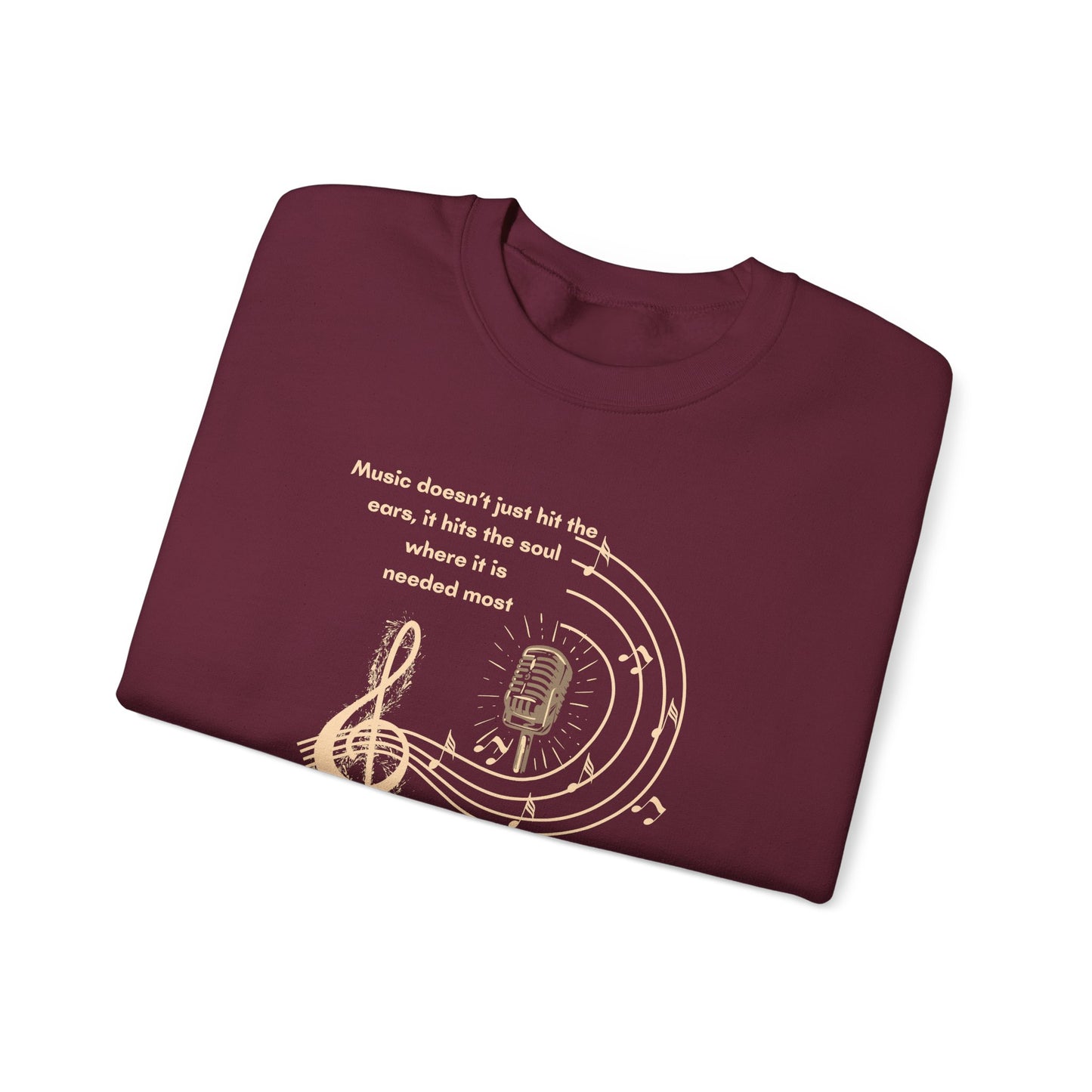 Personalized Music Quote Sweatshirt — Customizable Musical Designs