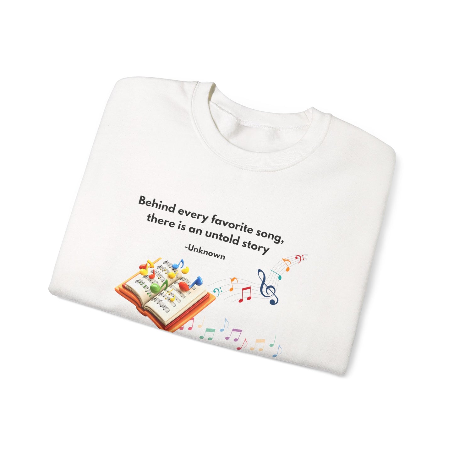 Personalized Music Quote Sweatshirt — Customizable Musical Designs