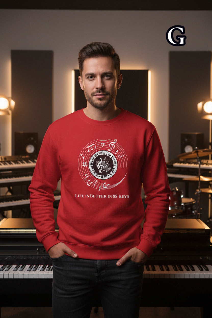Personalized Music Quote Sweatshirt — Customizable Musical Designs